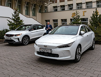 В Беларуси официально представили электромобиль Geely Geometry A