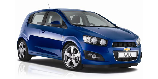 Chevrolet Aveo хэтчбек габариты